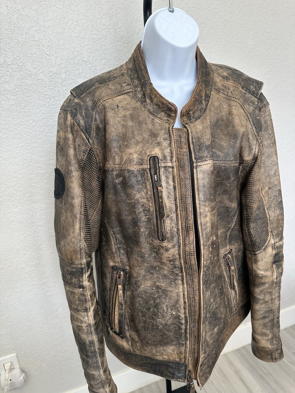 Harley-Davidson® Men's Miramar Distressed Leather Jacket- L